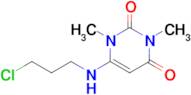 6-((3-Chloropropyl)amino)-1,3-dimethylpyrimidine-2,4(1H,3H)-dione