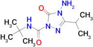 4-Amino-N-(tert-butyl)-3-isopropyl-5-oxo-4,5-dihydro-1H-1,2,4-triazole-1-carboxamide