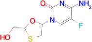 4-Amino-5-fluoro-1-((2R,5S)-2-(hydroxymethyl)-1,3-oxathiolan-5-yl)pyrimidin-2(1H)-one