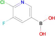 (6-Chloro-5-fluoropyridin-3-yl)boronic acid