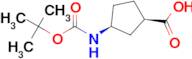 (1R,3S)-3-((tert-Butoxycarbonyl)amino)cyclopentanecarboxylic acid