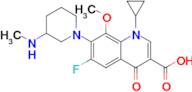 1-Cyclopropyl-6-fluoro-8-methoxy-7-(3-(methylamino)piperidin-1-yl)-4-oxo-1,4-dihydroquinoline-3-carboxylic acid
