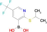 (2-(Isopropylthio)-5-(trifluoromethyl)pyridin-3-yl)boronic acid