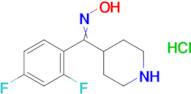 (2,4-Difluorophenyl)(piperidin-4-yl)methanone oxime hydrochloride