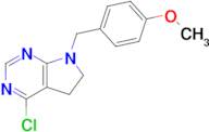 4-Chloro-7-(4-methoxybenzyl)-6,7-dihydro-5H-pyrrolo[2,3-d]pyrimidine