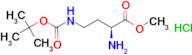 (S)-Methyl 2-amino-4-((tert-butoxycarbonyl)amino)butanoate hydrochloride