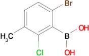 (6-Bromo-2-chloro-3-methylphenyl)boronic acid