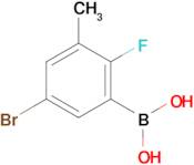 (5-Bromo-2-fluoro-3-methylphenyl)boronic acid