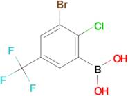 (3-Bromo-2-chloro-5-(trifluoromethyl)phenyl)boronic acid