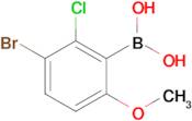 (3-Bromo-2-chloro-6-methoxyphenyl)boronic acid