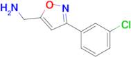 (3-(3-Chlorophenyl)isoxazol-5-yl)methanamine