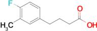 4-(4-Fluoro-3-methylphenyl)butanoic acid