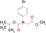 Methyl 2-((4-bromophenyl)(tert-butoxycarbonyl)amino)acetate