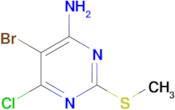 5-Bromo-6-chloro-2-(methylthio)pyrimidin-4-amine