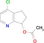 4-Chloro-6,7-dihydro-5H-cyclopenta[b]pyridin-7-yl acetate