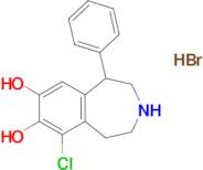 (±)-6-chloro-1-phenyl-2,3,4,5-tetrahydro-1H-benzo[d]azepine-7,8-diol hydrobromide