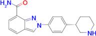 (S)-2-(4-(Piperidin-3-yl)phenyl)-2H-indazole-7-carboxamide