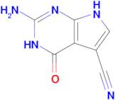2-Amino-4-oxo-4,7-dihydro-3H-pyrrolo[2,3-d]pyrimidine-5-carbonitrile