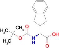 (S)-2-((tert-Butoxycarbonyl)amino)-2-(2,3-dihydro-1H-inden-2-yl)acetic acid