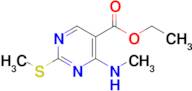 Ethyl 4-(methylamino)-2-(methylsulfanyl)-5-pyrimidinecarboxylate