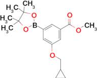 Methyl 3-(cyclopropylmethoxy)-5-(4,4,5,5-tetramethyl-1,3,2-dioxaborolan-2-yl)benzoate