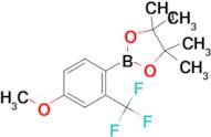 2-(4-Methoxy-2-(trifluoromethyl)phenyl)-4,4,5,5-tetramethyl-1,3,2-dioxaborolane