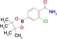 2-Chloro-4-(4,4,5,5-tetramethyl-1,3,2-dioxaborolan-2-yl)benzamide