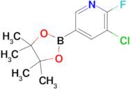 3-Chloro-2-fluoro-5-(4,4,5,5-tetramethyl-1,3,2-dioxaborolan-2-yl)pyridine
