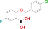 (2-((4-Chlorobenzyl)oxy)-5-fluorophenyl)boronic acid