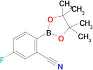 5-Fluoro-2-(4,4,5,5-tetramethyl-1,3,2-dioxaborolan-2-yl)benzonitrile