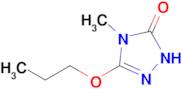 4-Methyl-3-propoxy-1H-1,2,4-triazol-5(4H)-one