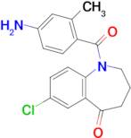 1-(4-Amino-2-methylbenzoyl)-7-chloro-3,4-dihydro-1H-benzo[b]azepin-5(2H)-one