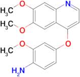 4-((6,7-Dimethoxyquinolin-4-yl)oxy)-2-methoxyaniline