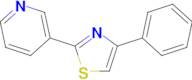 4-Phenyl-2-(pyridin-3-yl)thiazole