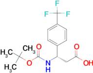 (S)-3-((tert-Butoxycarbonyl)amino)-3-(4-(trifluoromethyl)phenyl)propanoic acid