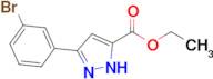 Ethyl 5-(3-bromophenyl)-1H-pyrazole-3-carboxylate