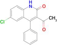 1-(6-Chloro-2-hydroxy-4-phenylquinolin-3-yl)ethanone