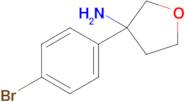 3-(4-Bromophenyl)tetrahydrofuran-3-amine