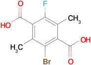 2-Bromo-5-fluoro-3,6-dimethylterephthalic acid