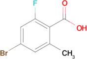 4-Bromo-2-fluoro-6-methylbenzoic acid