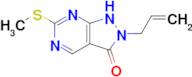 2-Allyl-6-(methylthio)-1H-pyrazolo[3,4-d]pyrimidin-3(2H)-one