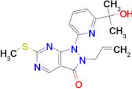 2-Allyl-1-(6-(2-hydroxypropan-2-yl)pyridin-2-yl)-6-(methylthio)-1H-pyrazolo[3,4-d]pyrimidin-3(2H...