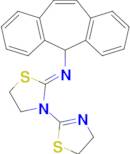 N-(3-(4,5-Dihydrothiazol-2-yl)thiazolidin-2-ylidene)-5H-dibenzo[a,d][7]annulen-5-amine