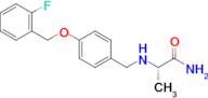 (S)-2-((4-((2-Fluorobenzyl)oxy)benzyl)amino)propanamide