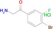 2-Amino-1-(4-bromo-3-fluorophenyl)ethanone hydrochloride