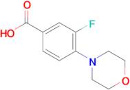 3-Fluoro-4-(4-morpholinyl)benzoic acid