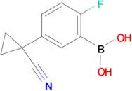 (5-(1-Cyanocyclopropyl)-2-fluorophenyl)boronic acid