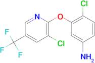 4-Chloro-3-((3-chloro-5-(trifluoromethyl)pyridin-2-yl)oxy)aniline