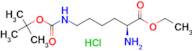 (S)-Ethyl 2-amino-6-((tert-butoxycarbonyl)amino)hexanoate hydrochloride