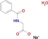 Sodium 2-benzamidoacetate hydrate